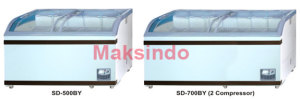 Mesin Sliding Curve Glass Freezer 2